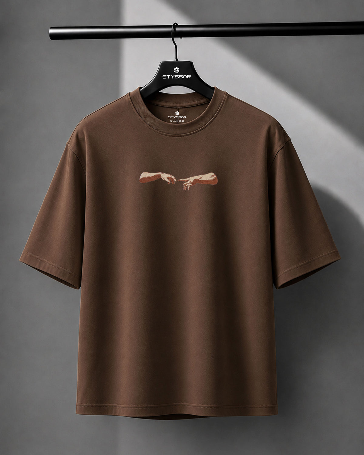 Creation of Adam Embroidered Oversized T-Shirt