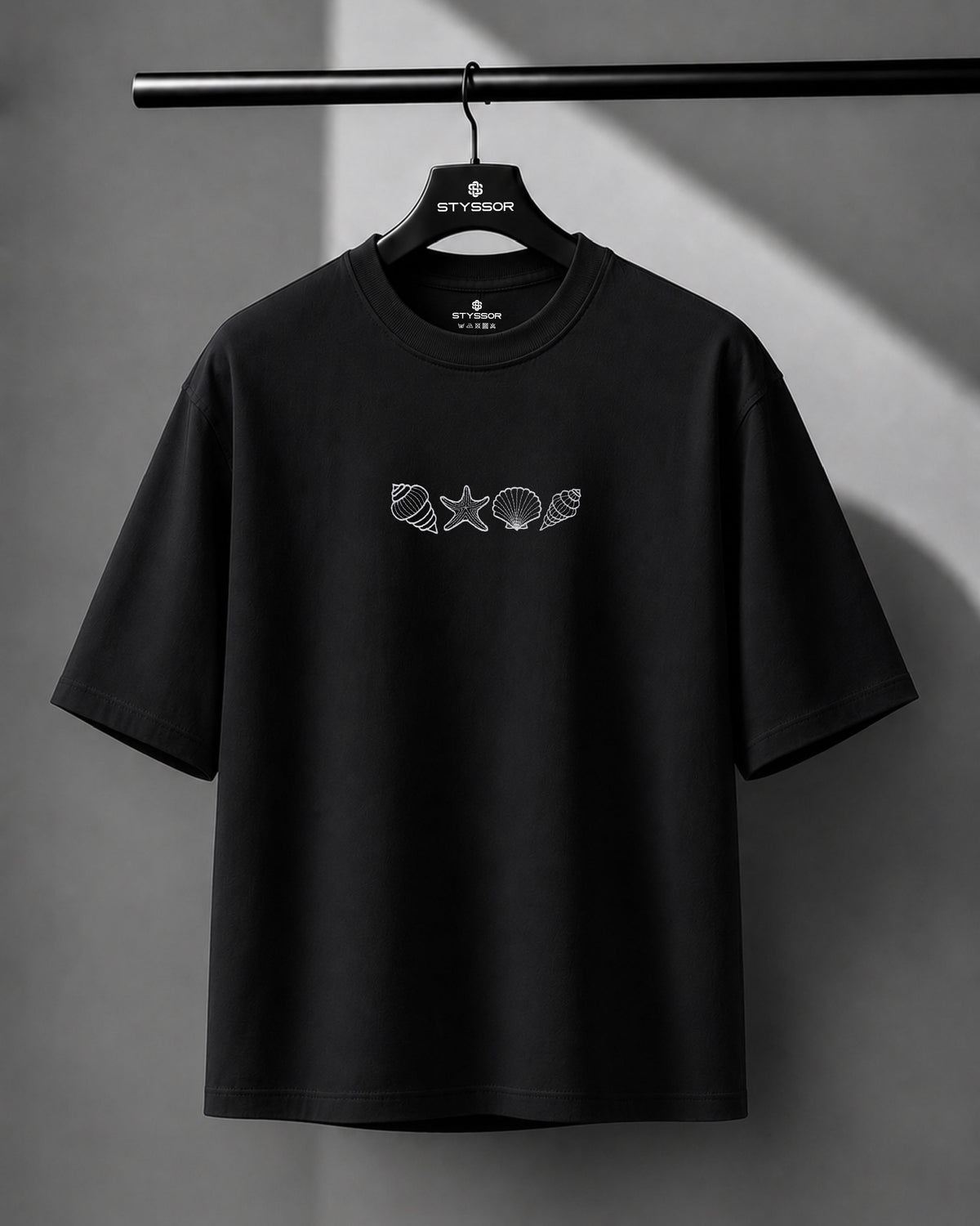 Seashell Embroidery Oversized T-Shirt