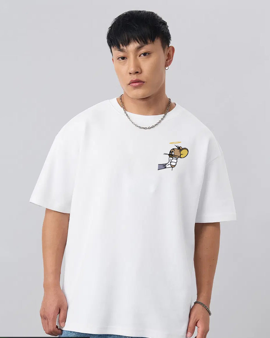 Jerry Embroidery Anime Oversized T-Shirt