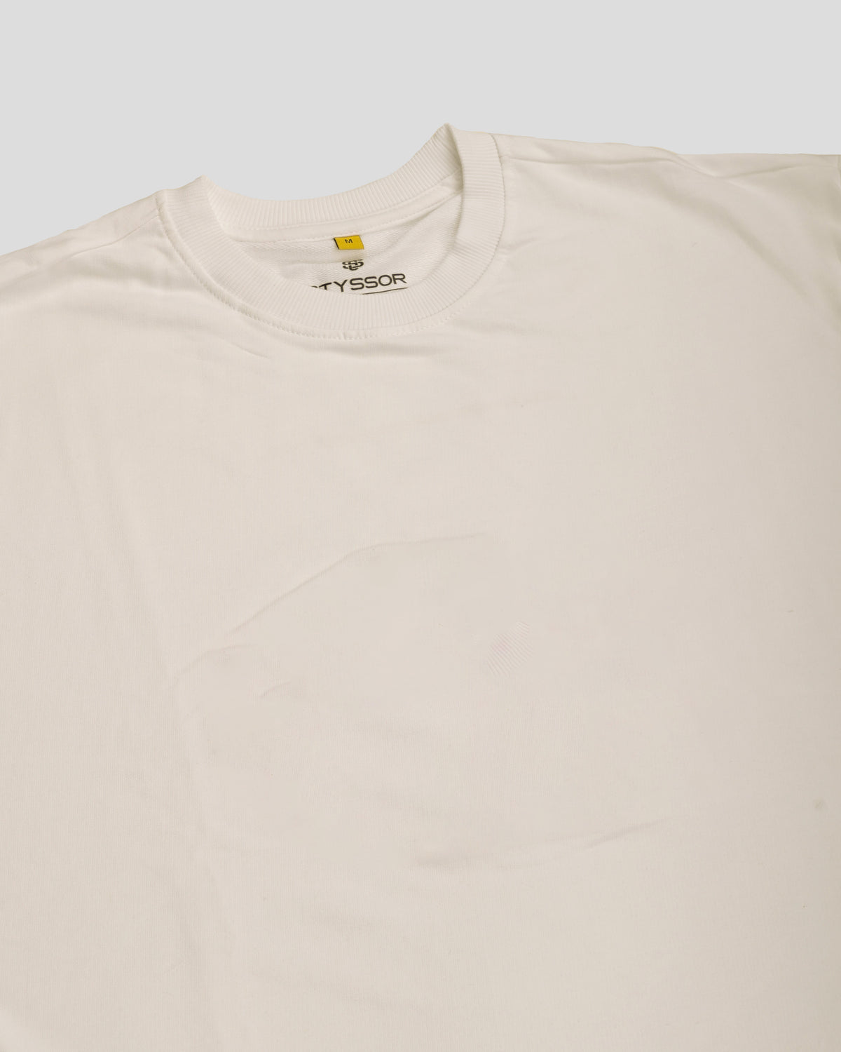 Off White Oversized Round Neck T-shirt