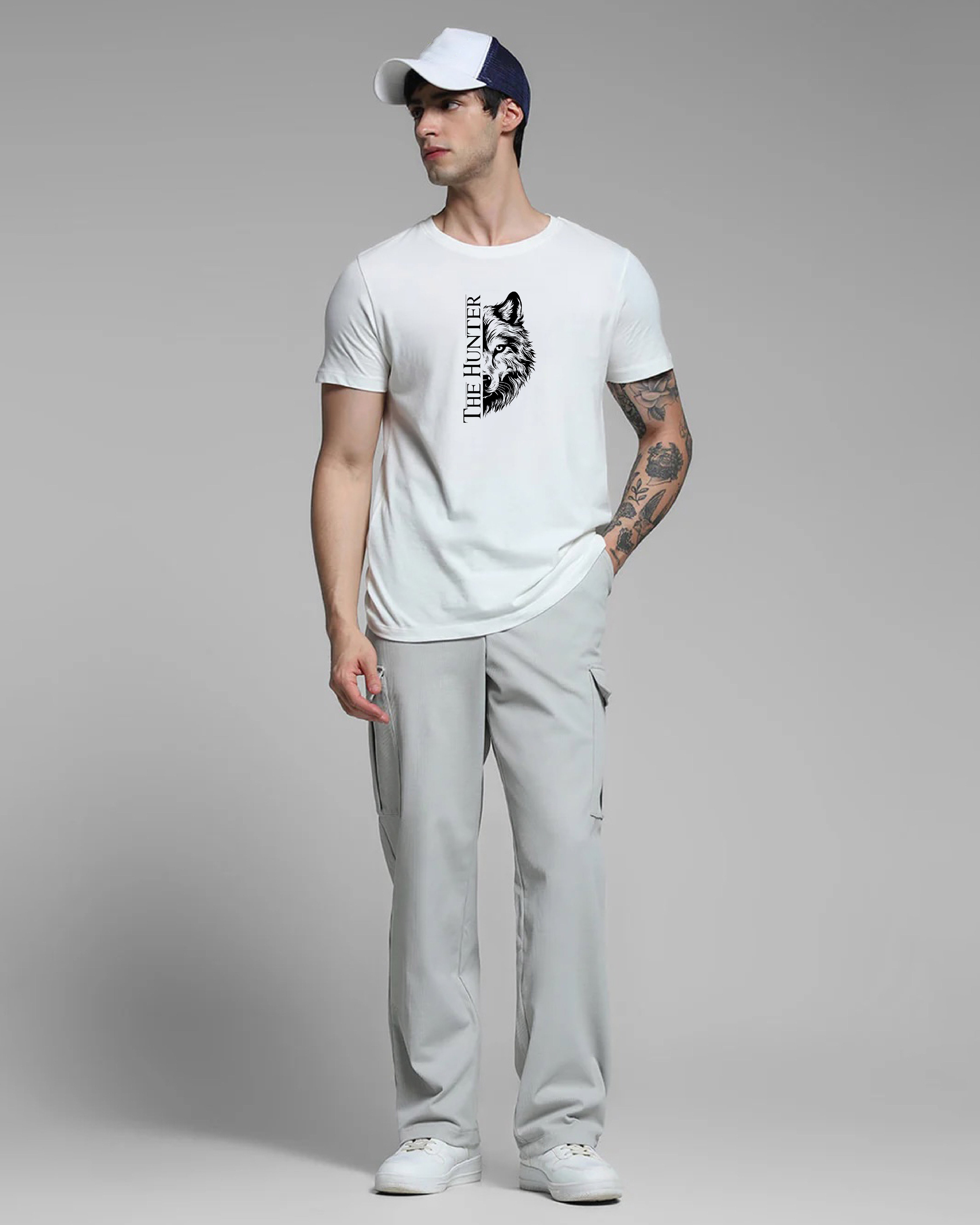 The Hunter White Printed T-shirt Order Now