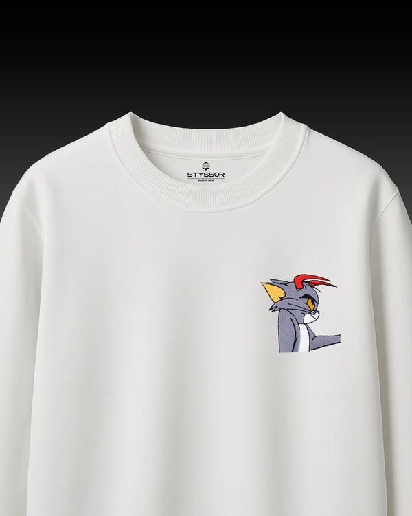 Tom Embroidery Anime Oversized T-Shirt