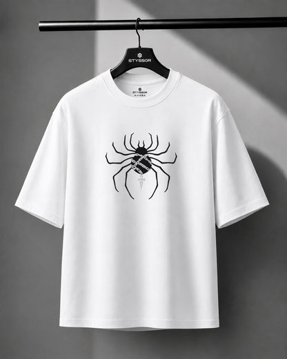 Phantom Troupe Embroidery White Oversized T-Shirt