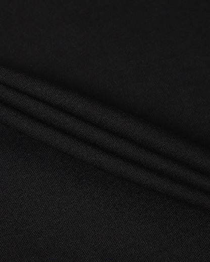 Black Oversized Round Neck T-shirt