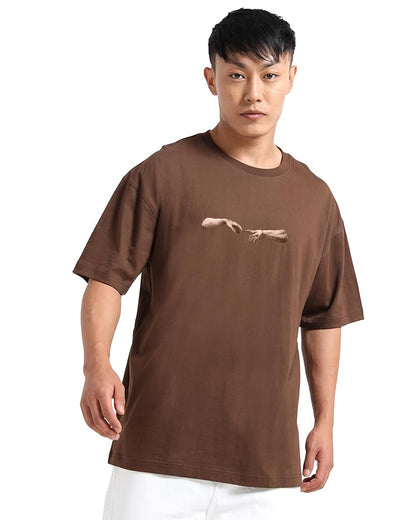 Creation of Adam Embroidered Oversized T-Shirt