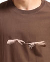 Creation of Adam Embroidered Oversized T-Shirt