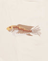 Fish Wildlife Embroidery Oversized Brown T-Shirt