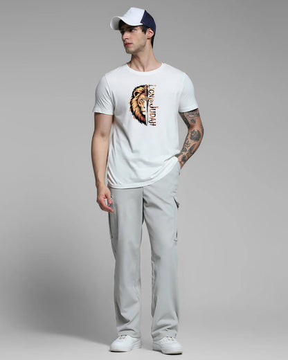 Lion of Judah White Printed T-shirt Order Now