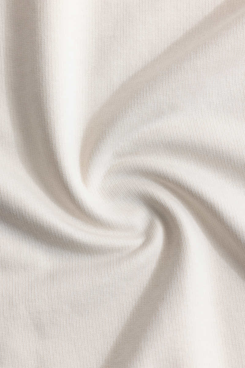 Off White Oversized Round Neck T-shirt
