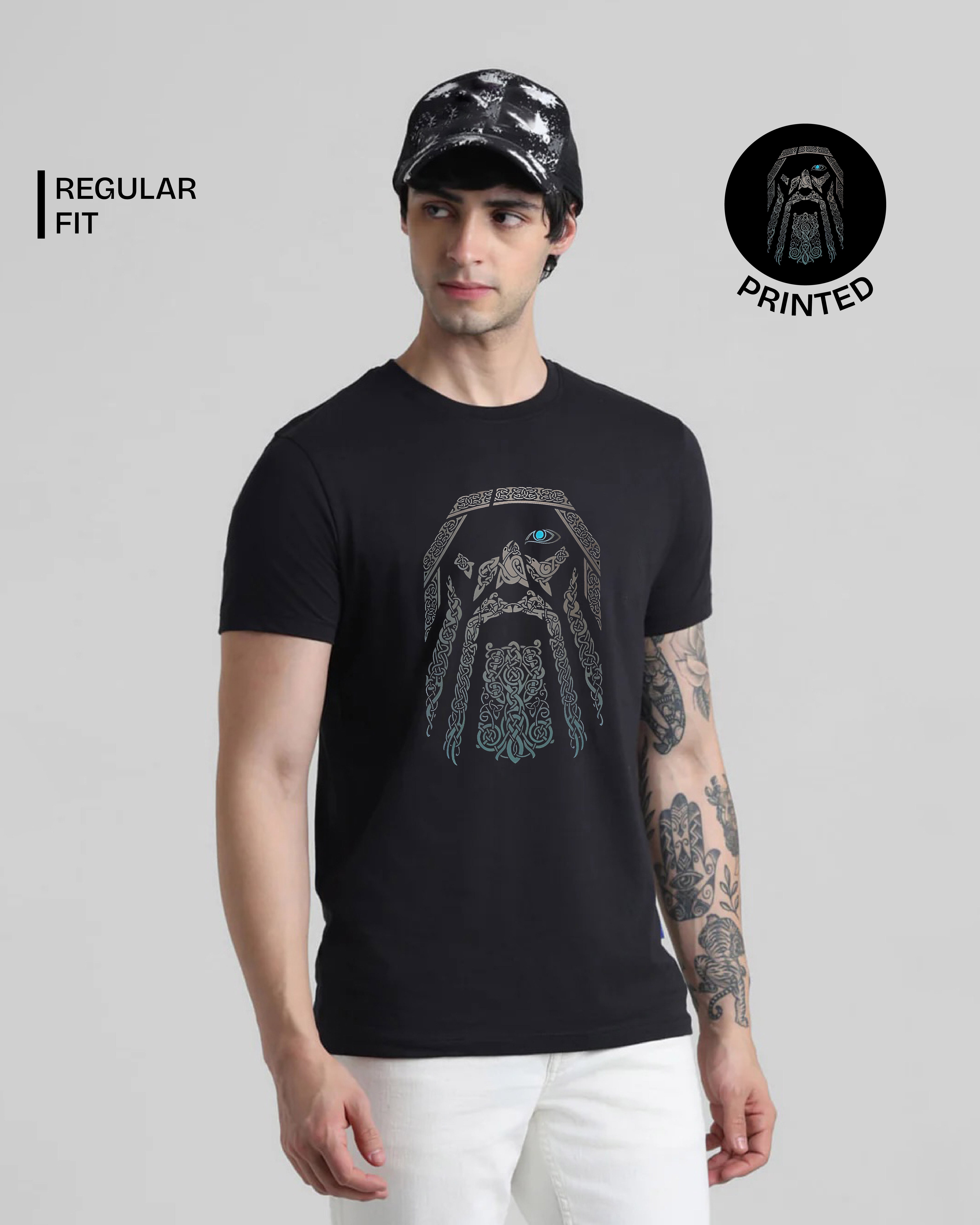 ODIN One Eye Black Printed T-shirt web