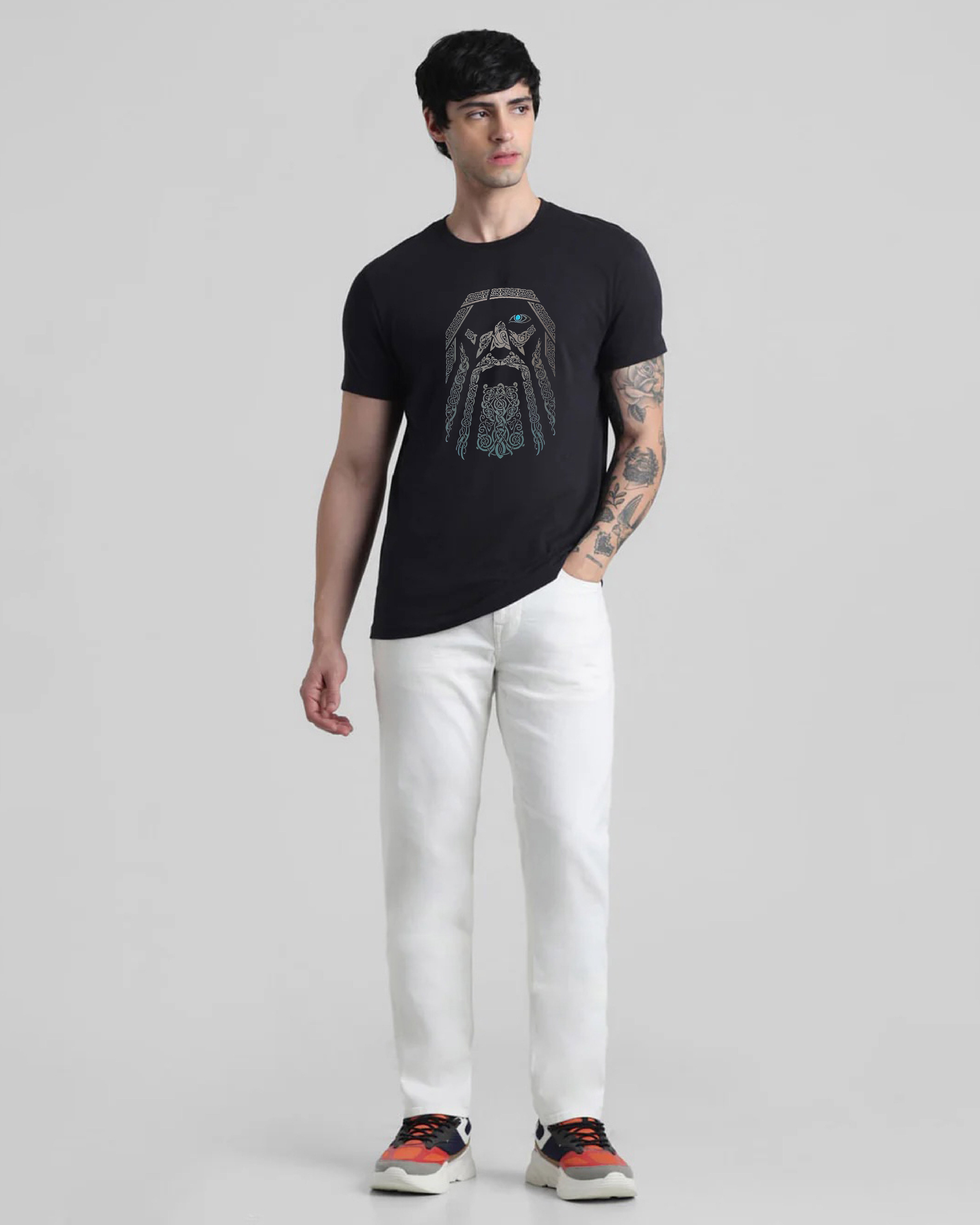 ODIN One Eye Black Printed T-shirt Order Now!