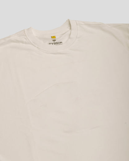 Off White Oversized Round Neck T-shirt