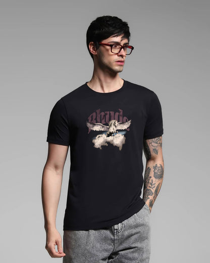 Rhude Black Printed T-shirt