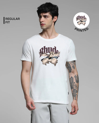 Rhude White Printed T-shirt web