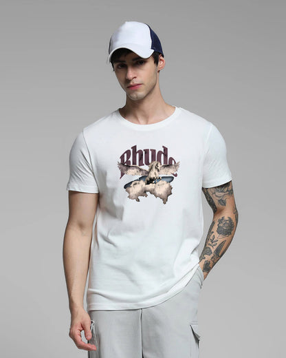 Rhude White Printed T-shirt