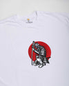 Samurai Warrior Embroidery White Oversized T-Shirt