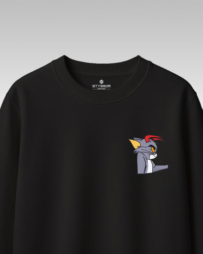 Tom Embroidery Anime Oversized T-Shirt