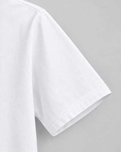 White Cotton Plain T-Shirt