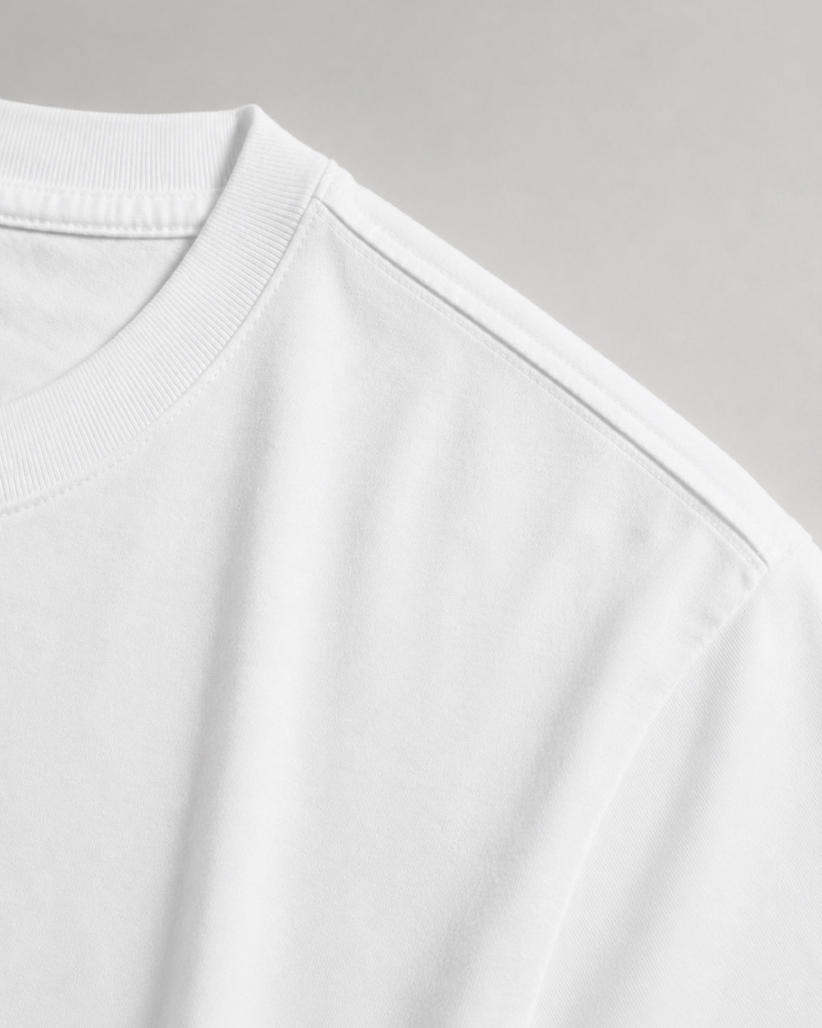 White Cotton Plain T-Shirt